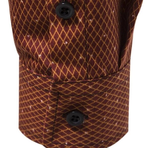 Orange Mens Button Down Shirt - Picture 7 of 7